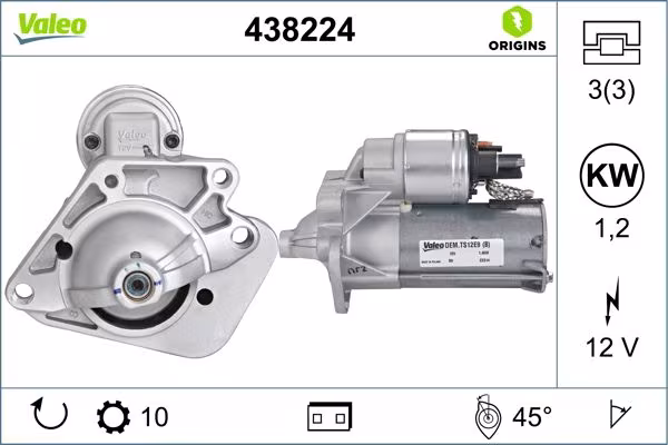VALEO Motorino d\'avviamento