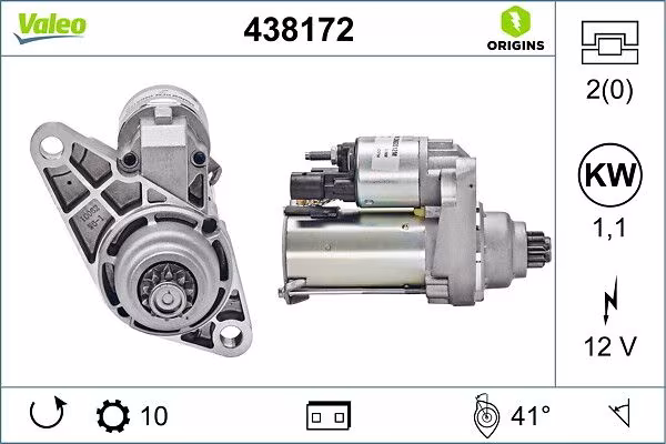 VALEO Motorino d\'avviamento