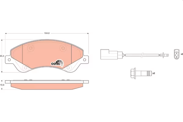 TRW Kit pastiglie freno, Freno a disco