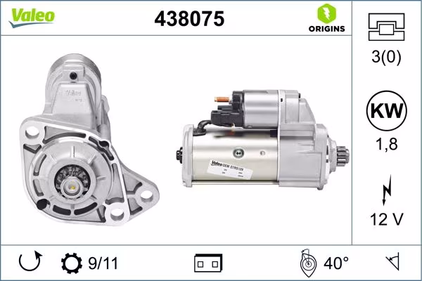 VALEO Motorino d\'avviamento