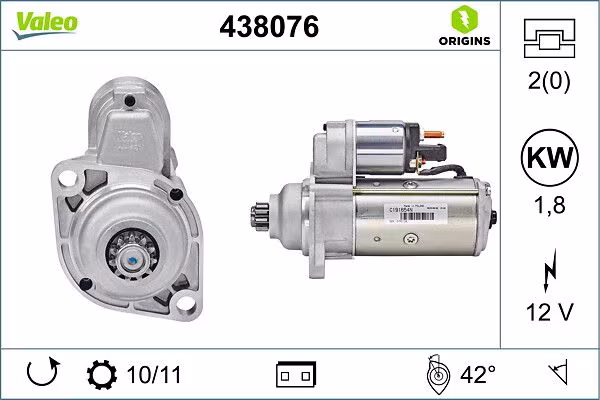 VALEO Motorino d\'avviamento