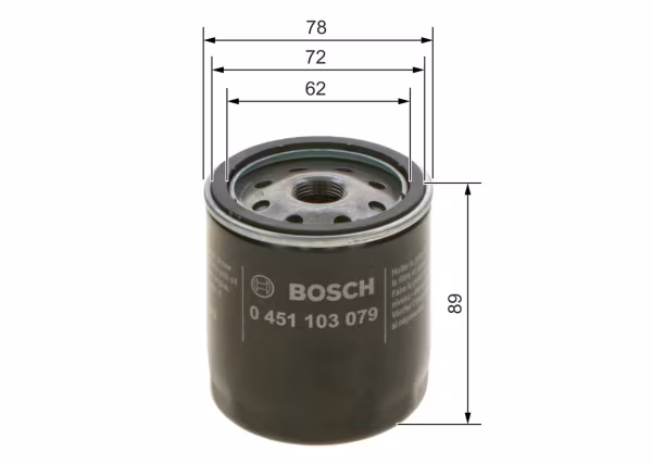 BOSCH Filtro olio