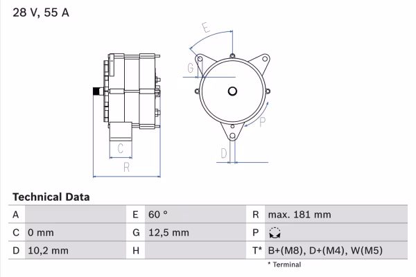 BOSCH Alternatore