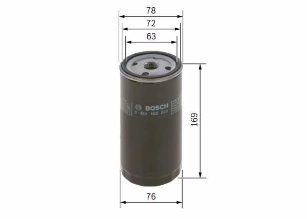 BOSCH Filtro olio