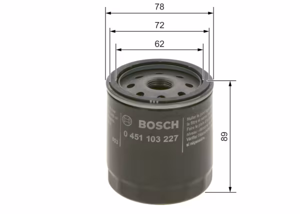 BOSCH Filtro olio