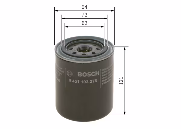 BOSCH Filtro olio