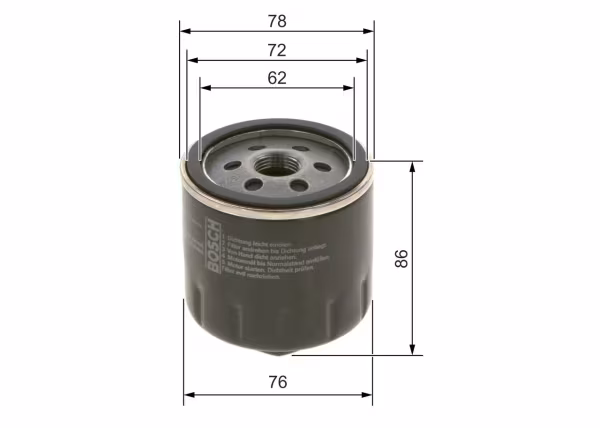 BOSCH Filtro olio
