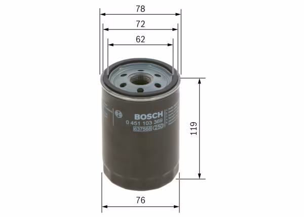 BOSCH Filtro olio