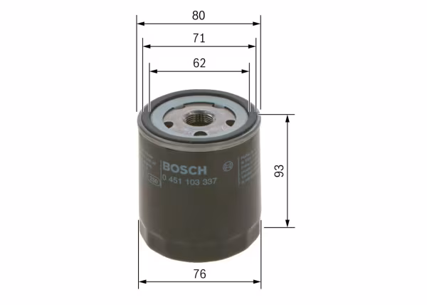 BOSCH Filtro olio