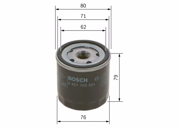 BOSCH Filtro olio