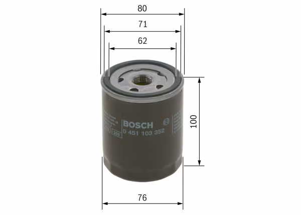 BOSCH Filtro olio