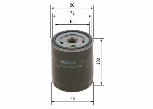 BOSCH Filtro olio
