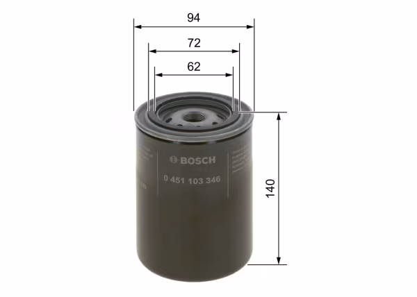BOSCH Filtro olio