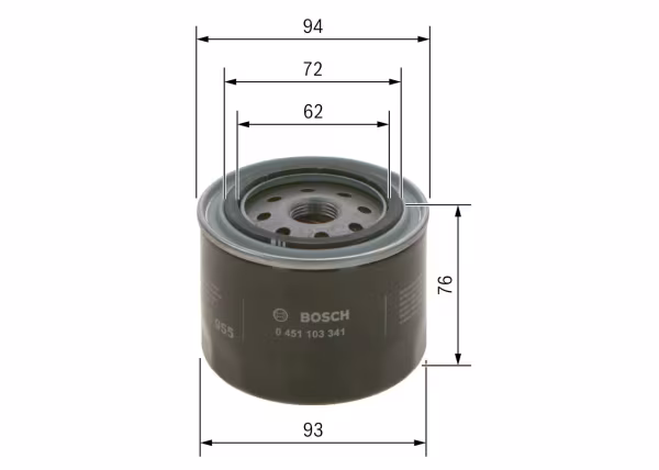 BOSCH Filtro olio