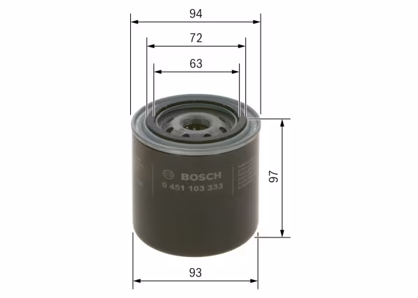 BOSCH Filtro olio