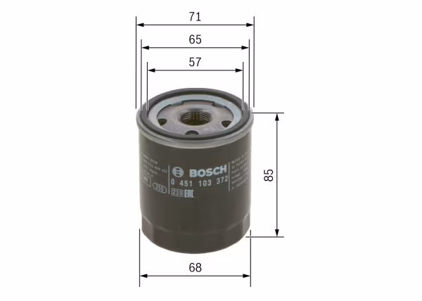 BOSCH Filtro olio