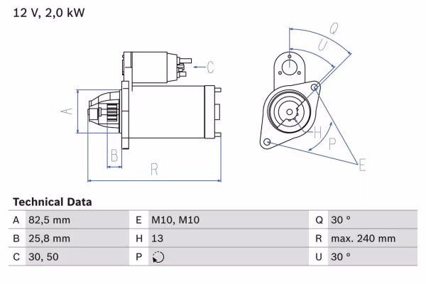 BOSCH Motorino d\'avviamento