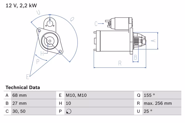 BOSCH Motorino d\'avviamento