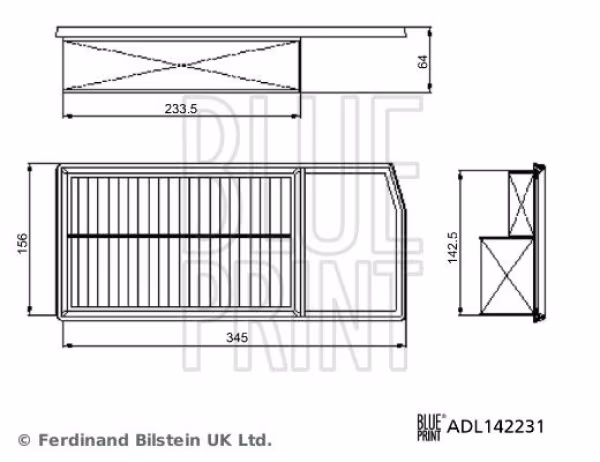 BLUE PRINT Filtro aria