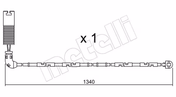 METELLI Contatto segnalazione, Usura past. freno/mat. d\'attrito