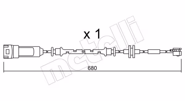METELLI Contatto segnalazione, Usura past. freno/mat. d\'attrito