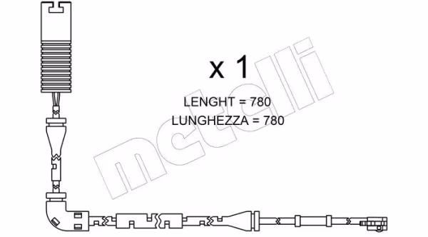 METELLI Contatto segnalazione, Usura past. freno/mat. d\'attrito