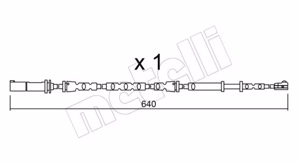 METELLI Contatto segnalazione, Usura past. freno/mat. d\'attrito