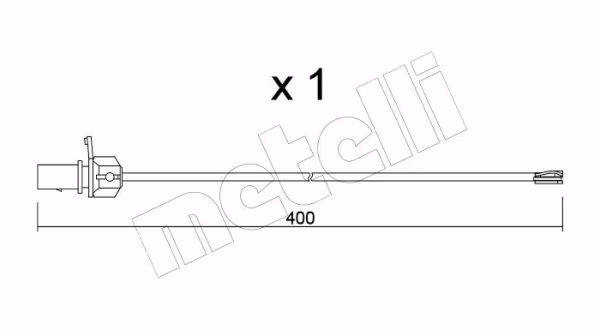 METELLI Contatto segnalazione, Usura past. freno/mat. d\'attrito
