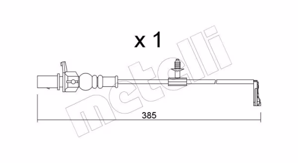 METELLI Contatto segnalazione, Usura past. freno/mat. d\'attrito
