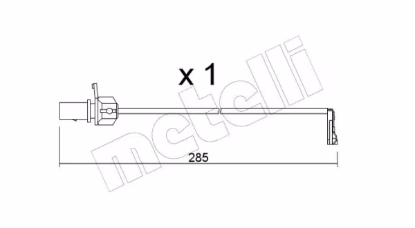 METELLI Contatto segnalazione, Usura past. freno/mat. d\'attrito