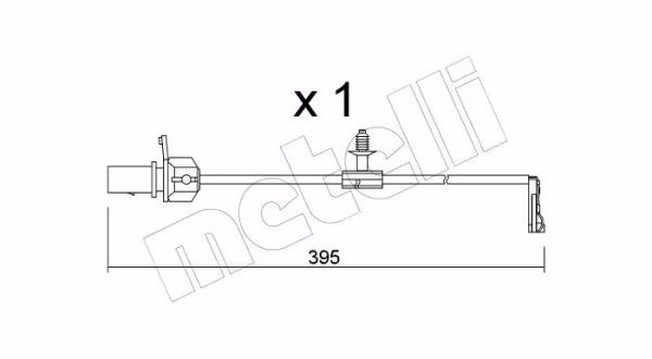 METELLI Contatto segnalazione, Usura past. freno/mat. d\'attrito
