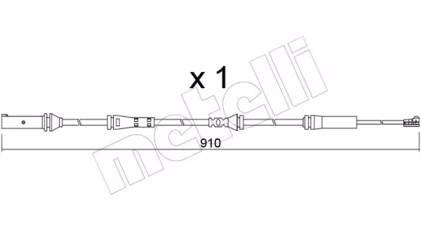 METELLI Contatto segnalazione, Usura past. freno/mat. d\'attrito