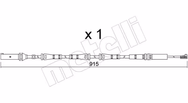 METELLI Contatto segnalazione, Usura past. freno/mat. d\'attrito