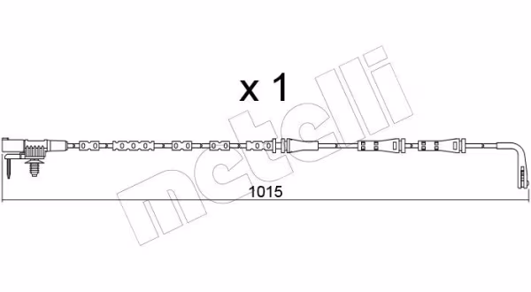 METELLI Contatto segnalazione, Usura past. freno/mat. d\'attrito
