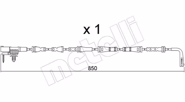 METELLI Contatto segnalazione, Usura past. freno/mat. d\'attrito