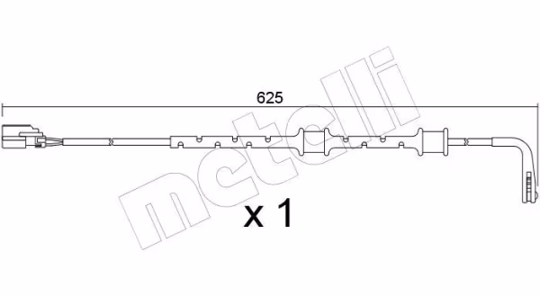 METELLI Contatto segnalazione, Usura past. freno/mat. d\'attrito