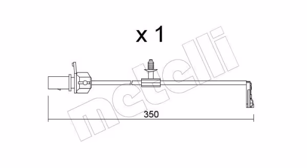 METELLI Contatto segnalazione, Usura past. freno/mat. d\'attrito