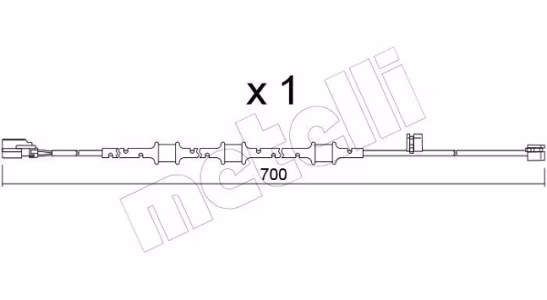 METELLI Contatto segnalazione, Usura past. freno/mat. d\'attrito