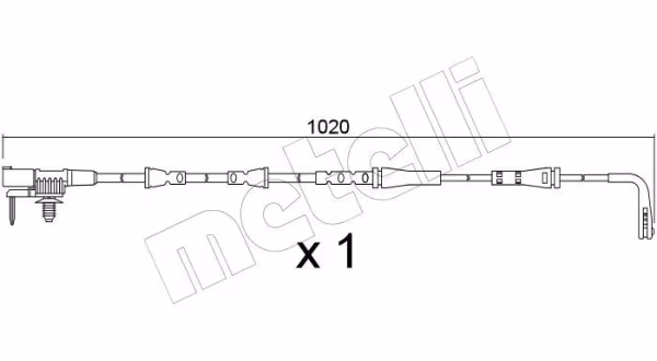 METELLI Contatto segnalazione, Usura past. freno/mat. d\'attrito