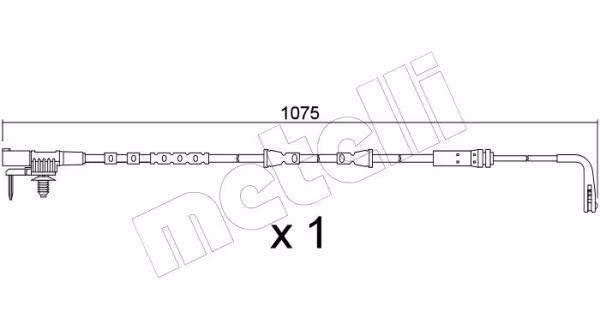 METELLI Contatto segnalazione, Usura past. freno/mat. d\'attrito