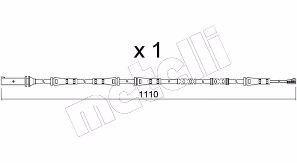 METELLI Contatto segnalazione, Usura past. freno/mat. d\'attrito