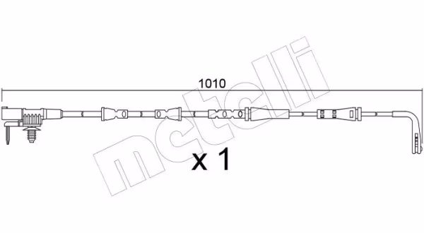 METELLI Contatto segnalazione, Usura past. freno/mat. d\'attrito