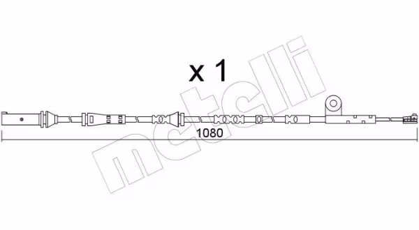 METELLI Contatto segnalazione, Usura past. freno/mat. d\'attrito