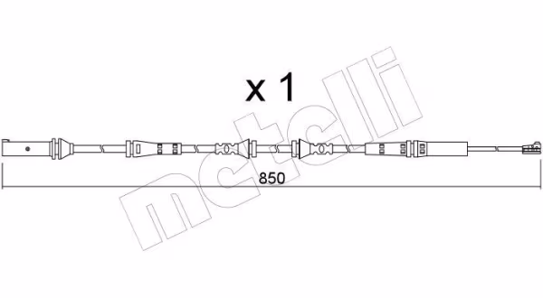 METELLI Contatto segnalazione, Usura past. freno/mat. d\'attrito