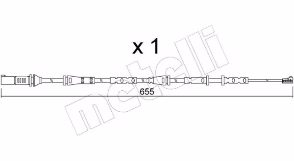 METELLI Contatto segnalazione, Usura past. freno/mat. d\'attrito