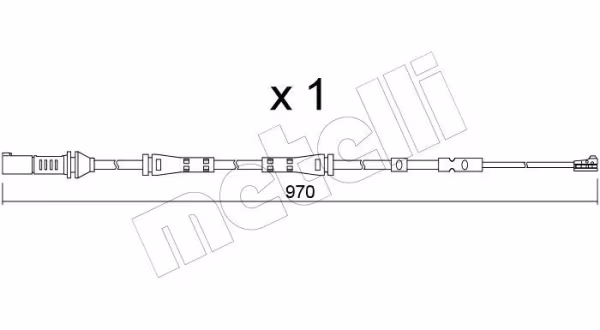 METELLI Contatto segnalazione, Usura past. freno/mat. d\'attrito