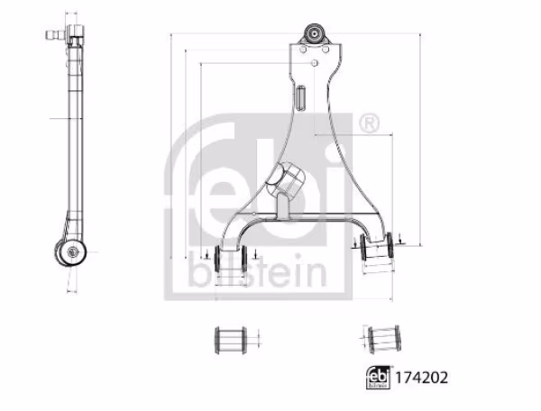 FEBI BILSTEIN Braccio oscillante, Sospensione ruota