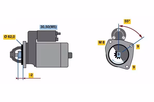 BOSCH Motorino d\'avviamento