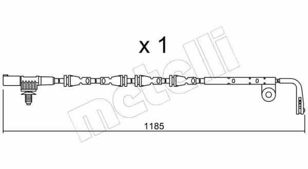 METELLI Contatto segnalazione, Usura past. freno/mat. d\'attrito