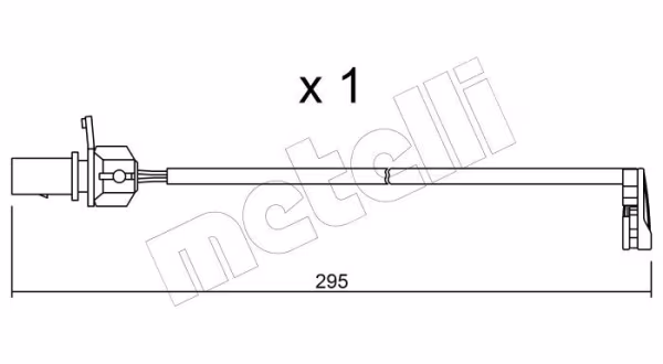 METELLI Contatto segnalazione, Usura past. freno/mat. d\'attrito